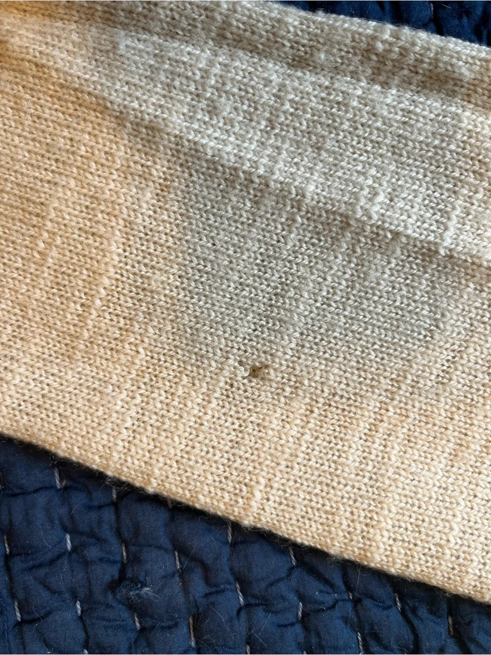 J. Crew Men’s Cream Crewneck Wool Blend Sweater